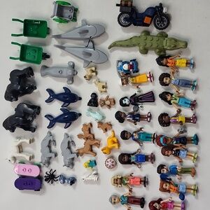 Lego Friends Minifigures Mix Lot Scooter Horses Pets Animals